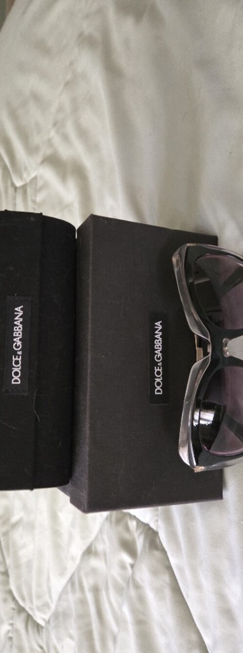 Dolce & Gabbana women's Black Sunglasses with Dark Lenses. Only used 3x.